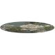 Tapis rond laine floral design Waterlily