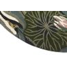 Tapis rond laine floral design Waterlily