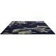 Tapis floral laine et viscose tufté main design Hummingbird