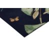 Tapis floral laine et viscose tufté main design Hummingbird