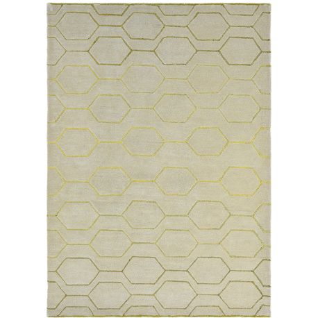 Tapis laine et viscose graphique tufté main design Arris