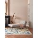 Tapis floral laine et viscose design tufté main Wild Strawberry