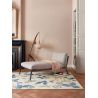 Tapis floral laine et viscose design tufté main Wild Strawberry