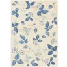 Tapis floral laine et viscose design tufté main Wild Strawberry