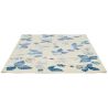 Tapis floral laine et viscose design tufté main Wild Strawberry