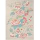 Tapis floral laine et viscose tufté main design Paeonia Blush