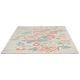 Tapis floral laine et viscose tufté main design Paeonia Blush