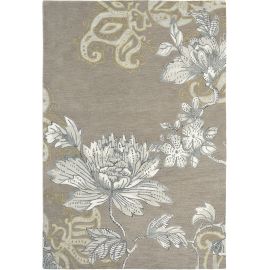 Tapis laine et viscose design floral tufté main Fabled Floral