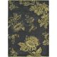 Tapis floral laine et viscose moderne tufté main Tonquin