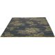 Tapis floral laine et viscose moderne tufté main Tonquin