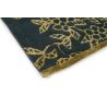 Tapis floral laine et viscose moderne tufté main Tonquin