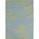Tapis floral laine et viscose moderne tufté main Tonquin