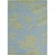 Tapis floral laine et viscose moderne tufté main Tonquin