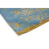 Tapis floral laine et viscose moderne tufté main Tonquin