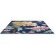 Tapis floral extérieur et intérieur moderne Midnight Garden