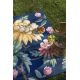 Tapis floral extérieur et intérieur moderne Midnight Garden