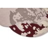 Tapis original laine floral tufté main design Shaped Magnolia