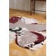 Tapis original laine floral tufté main design Shaped Magnolia