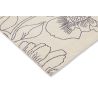 Tapis coton moderne floral rectangle Linear Floral