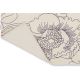 Tapis coton moderne floral rectangle Linear Floral