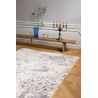 Tapis coton moderne floral rectangle Linear Floral