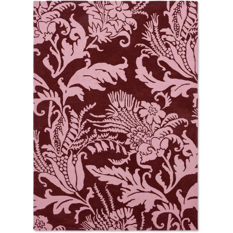 Tapis floral laine tufté main moderne Baroque