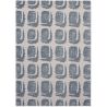 Tapis coton abstrait rectangle moderne Woodblock