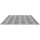 Tapis coton abstrait rectangle moderne Woodblock