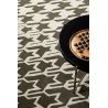 Tapis laine abstrait tufté main moderne Houndstooth