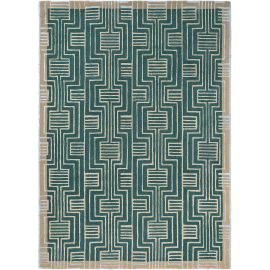 Tapis viscose et laine moderne tufté main abstrait Kinmo