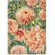 Tapis moderne laine tufté main floral Dahlia