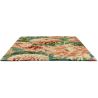 Tapis moderne laine tufté main floral Dahlia