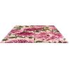 Tapis moderne laine tufté main floral Dahlia