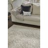 Tapis laine moderne tufté main floral Atoll