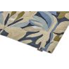 Tapis viscose et laine design tufté main floral Melora