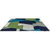 Tapis géométrique laine moderne tufté main Popova