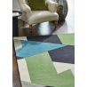 Tapis géométrique laine moderne tufté main Popova