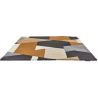 Tapis géométrique laine moderne tufté main Popova