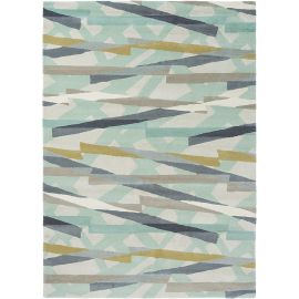 Tapis graphique moderne laine tufté main Diffinity