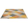 Tapis laine abstrait tufté main moderne Rhythm