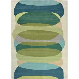 Tapis laine abstrait moderne tufté main Elliptic