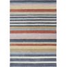 Tapis laine moderne tufté main rayé Rosita