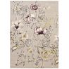 Tapis viscose et laine floral tufté main design Quintessence