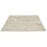 Tapis viscose et laine floral tufté main design Quintessence