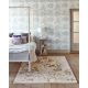 Tapis viscose et laine floral tufté main design Quintessence