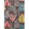 Tapis floral viscose et laine design tufté main Yasuni