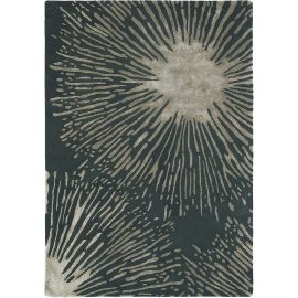 Tapis abstrait tufté main laine et viscose design Shore