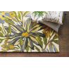 Tapis floral laine rectangle tufté main design Floreale