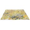 Tapis floral laine rectangle tufté main design Floreale