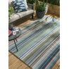 Tapis rayé extérieur et intérieur moderne Spectro Stripes